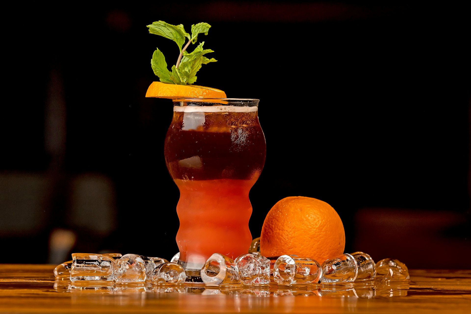 a drink with a garnish garnish garnish garnish